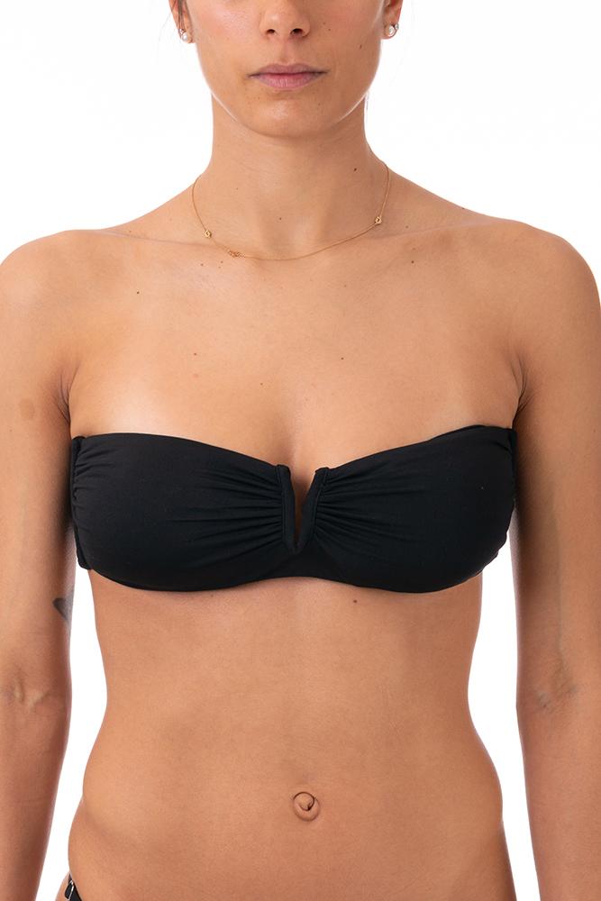 MIX REGGISENO FASCIA DONNA NERO ADELE NERO BE BEACH
